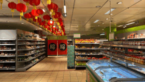 Der Firmenname lautet Go Asia Supermarkt